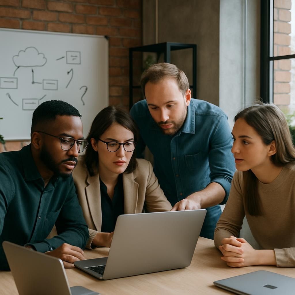 Equipo de trabajo realiza el contacto con el cliente.